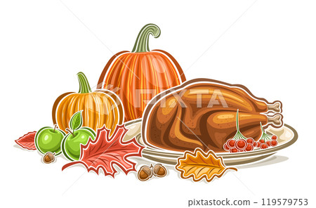 Vector Thanksgiving Logo Vector Thanksgiving Logo 119579753