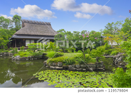 奈良風景園林依水園三虎亭 119579804