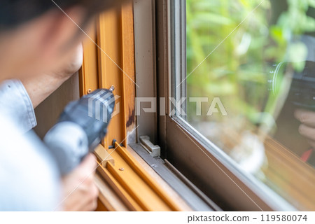 Inner window, double glazed window, insulation, inner sash, installation work 119580074