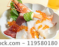 Fresh chirashi sushi 119580180