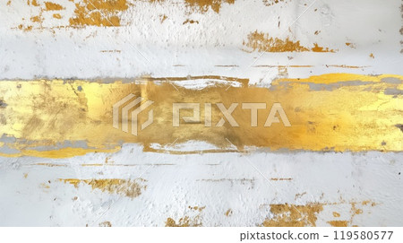 Grey and golden grunge decorative plaster wall abstract background. Generative AI Grey and golden grunge decorative plaster wall abstract background. Generative AI 119580577