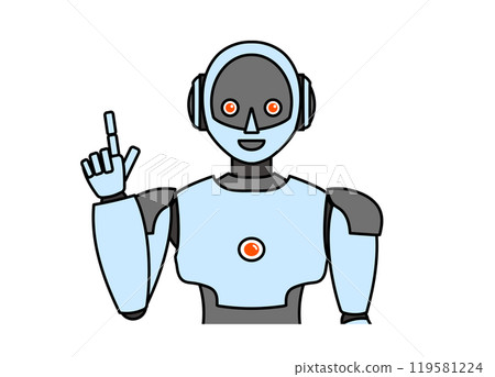 Illustration of a simple android robot Illustration of a simple android robot 119581224