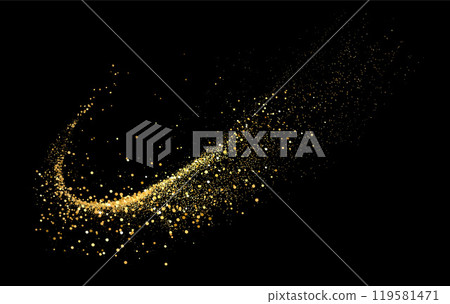 Abstract shiny gold glitter design element. For New Year, Merry Christmas greeting card design Abstract shiny gold glitter design element. For New Year, Merry Christmas greeting card design 119581471