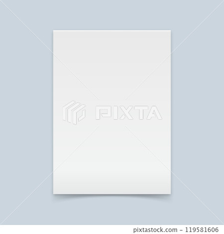 White sheet of paper in flat style. Empty paper note vector illustration on isolated background. Blank document sign business concept. White sheet of paper in flat style. Empty paper note vector illustration on isolated background. Blank document sign business concept. 119581606
