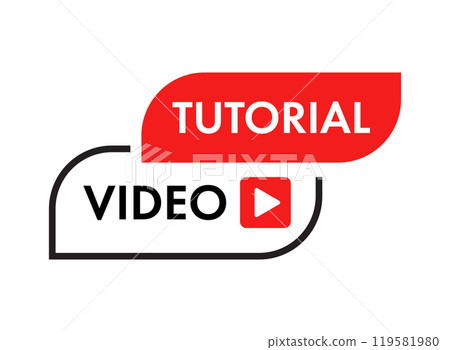 Play video tutorials icon in flat style. Education software vector illustration on isolated background. Webinar training sign business concept. Play video tutorials icon in flat style. Education software vector illustration on isolated background. Webinar training sign business concept. 119581980