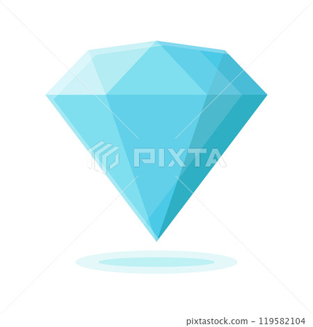 Diamond gemstone icon in flat style. Jewelry gem vector illustration on isolated background. Luxury brilliant sign business concept. Diamond gemstone icon in flat style. Jewelry gem vector illustration on isolated background. Luxury brilliant sign business concept. 119582104