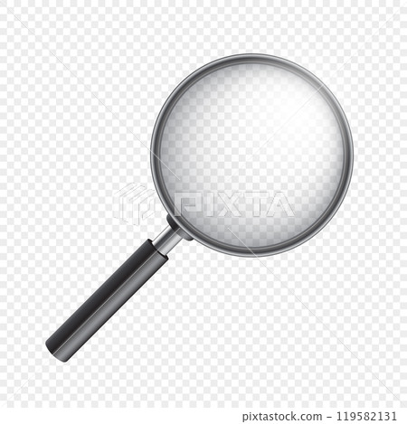 Magnifying glass icon in flat style. Loupe vector illustration on isolated background. Searching sign business concept. Magnifying glass icon in flat style. Loupe vector illustration on isolated background. Searching sign business concept. 119582131