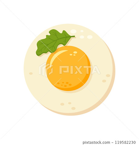 Fried egg icon in flat style. Omelet vector illustration on isolated background. Healthy food sign business concept. Fried egg icon in flat style. Omelet vector illustration on isolated background. Healthy food sign business concept. 119582230