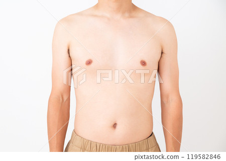 Middle-aged man's belly Middle-aged man's belly 119582846