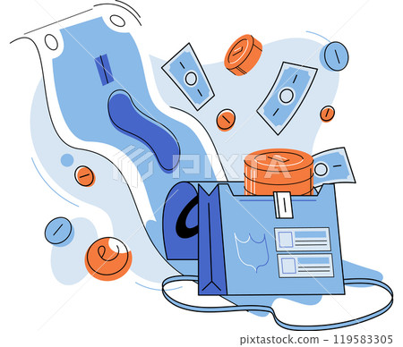 Cryptocurrency exchange and blockchain. Bitcoin wallet, Ethereum exchange platform to trade digital money, investment technology. Online money market, finance trading. Ecurrency transactions 119583305