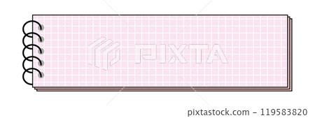 Simple memo paper frame illustration 119583820