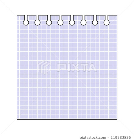 Simple memo paper frame illustration 119583826