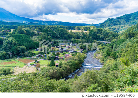[長野縣] 凱田高原 - 從柳形觀景台看到的柳形村 119584406