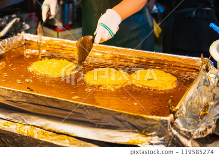 首爾廣藏市場的街頭小吃：Chijimi 119585274