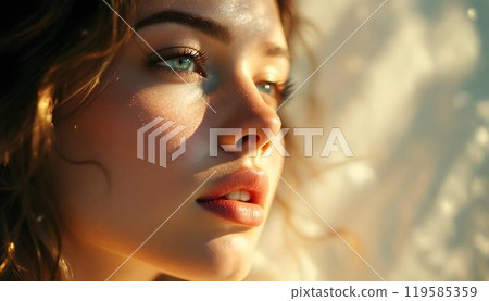 光影美女肖像 光影美女肖像 119585359