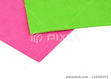 Rag for cleaning microfibre isolated on the white 119585472