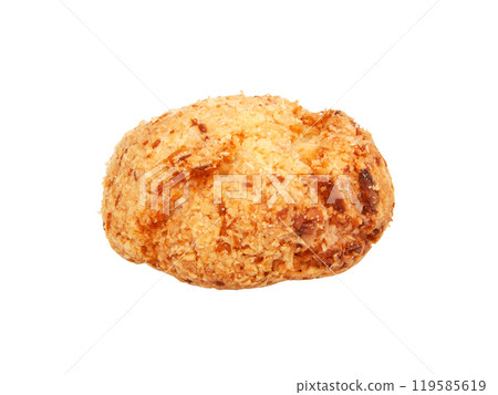 Coconut cookie organic isolated on the white background Coconut cookie organic isolated on the white background 119585619