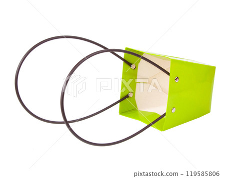 Green basket empty isolated on the white background Green basket empty isolated on the white background 119585806