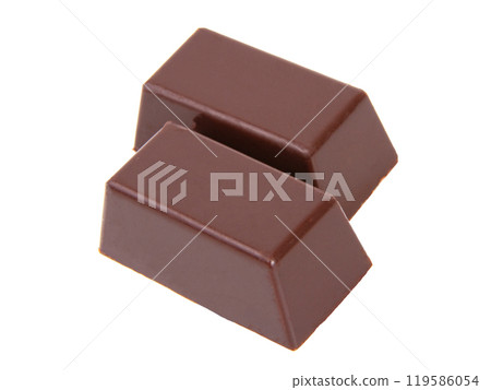 Milk chocolate sweet isolated on the white Milk chocolate sweet isolated on the white 119586054
