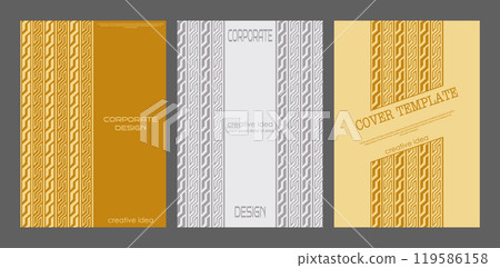 Abstract cover design. A template for a cover, banner, poster, postcard and corporate design. An idea for interior and decorative creativity 119586158