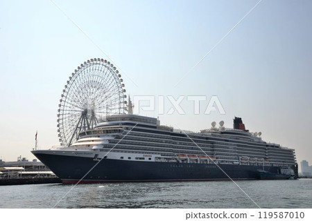 Cruise ship in Osaka port 119587010