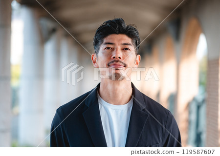 Men wearing setup 119587607