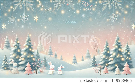 白雪皚皚的森林背景 白雪皚皚的森林背景 119590466