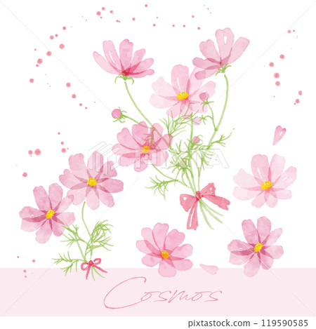 宇宙手寫水彩插圖 4 119590585