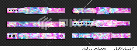 Hologram concert bracelet. Wristband event ticket 119591137