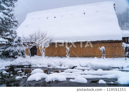 [世界遺產]白川鄉大雪[岐阜縣] 119591351