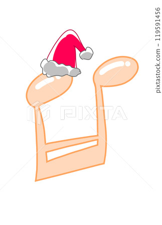 Christmas version of musical notes 119591456