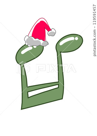 Christmas version of musical notes 119591457