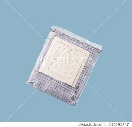 Close-up of drip coffee paper bag Close-up of drip coffee paper bag 119591747