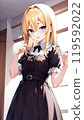 girl in a black dress 119592022