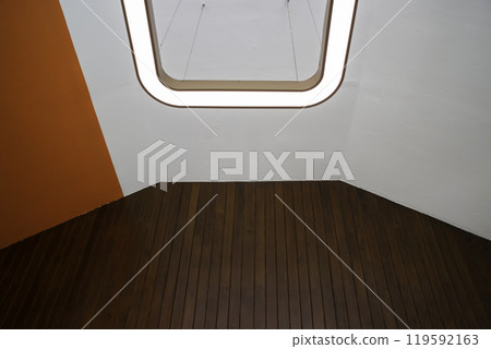 Beautiful coffee shop or cafe restaurant interior retro decoration 119592163