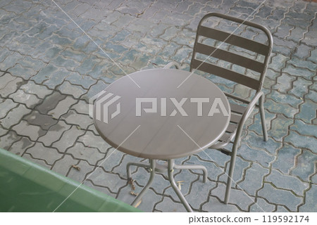 Beautiful coffee shop or cafe restaurant interior retro decoration 119592174