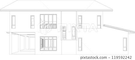 3D illustration of industrial project 119592242