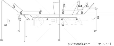 3D illustration of building project 119592581