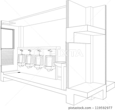 3D illustration of building project 119592977