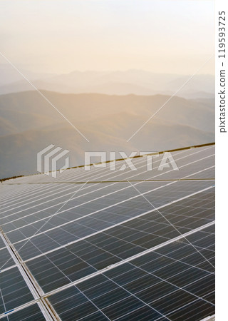 Photovoltaic panel, new technology to store and use the power from the nature with human life, sustainable energy and environmental friend concept. Photovoltaic panel, new technology to store and use the power from the nature with human life, sustainable energy and environmental friend concept. 119593725