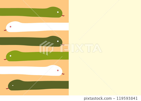 2025新年賀卡材料,插圖為粗蛇排列 2025新年賀卡材料,插圖為粗蛇排列 119593841