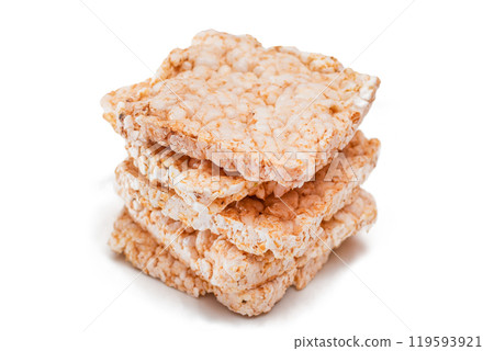 A Stack of Rice Cakes - Isolated 119593921