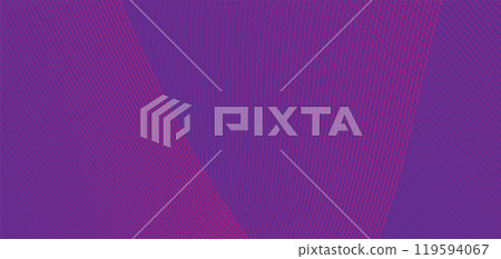 A vibrant background features smooth flowing lines in shades of purple and pink 119594067