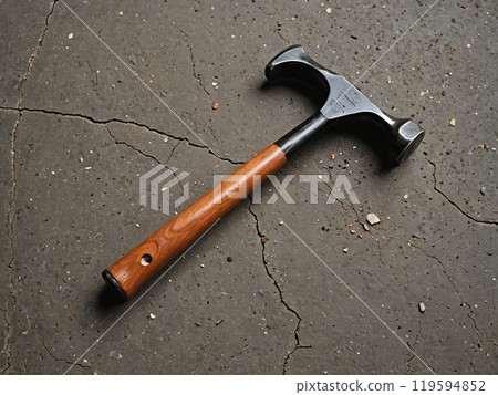 Broken old metal pillar Broken old metal pillar 119594852