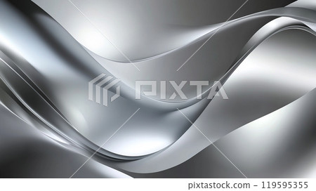 Silver Abstract Design 119595355