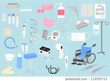 各種醫療器材插圖集 119595715