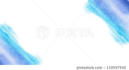 Rectangular frame with corner spots. Isolated illustration on the theme of the underwater world for textile design, holidays with a marine theme, printing, restaurants 119597930