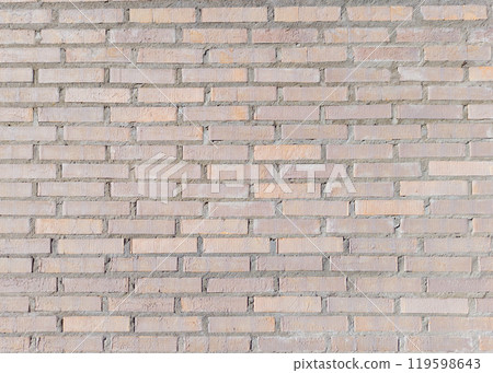 Patterned brick wall with beige tones 119598643