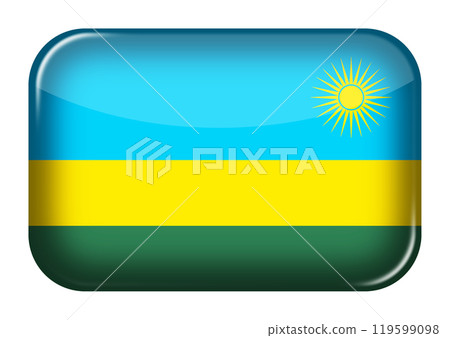 Rwanda web icon rectangle button Rwanda web icon rectangle button 119599098