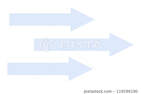 Three light blue arrows point to the right, representing forward movement. Ideal for business strategy, workflow, future planning, direction, and growth themes. Clean, minimalist style. Three light blue arrows point to the right, representing forward movement. Ideal for business strategy, workflow, future planning, direction, and growth themes. Clean, minimalist style. 119599190